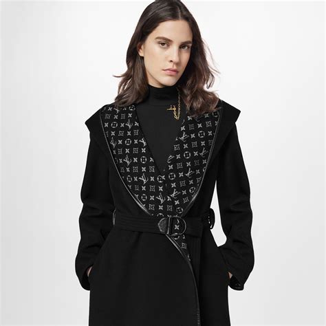 hooded wrap coat lv|Hooded Wrap Coat .